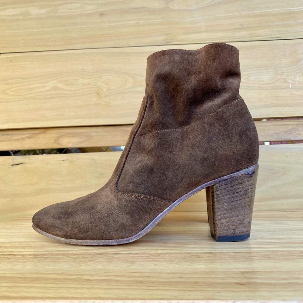 Alberto Fermani Diva Brown Suede Ankle Boots Sz 38